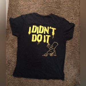 Simpson Shirt-Adult Medium Bart Simpson “I didn’t do it” shirt
